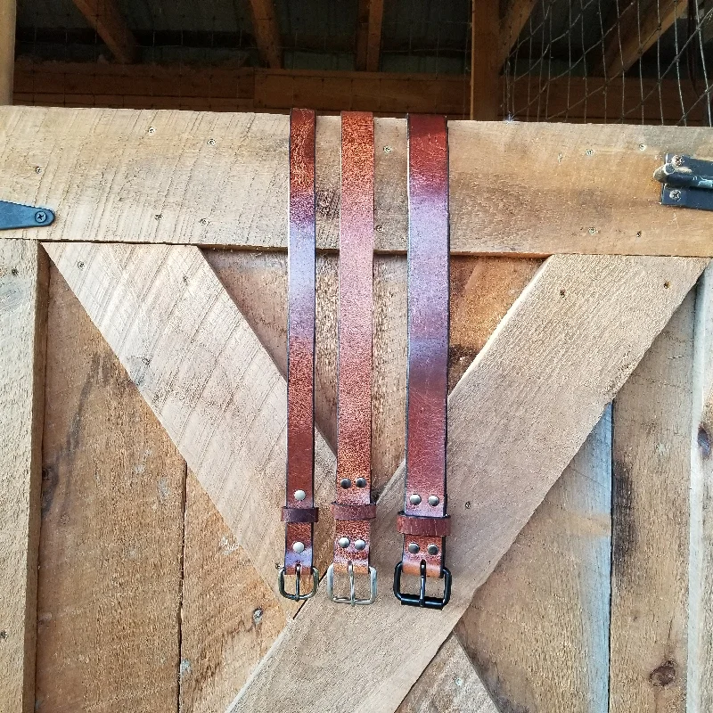 Buffalo Leather Belt "Antique Brown"