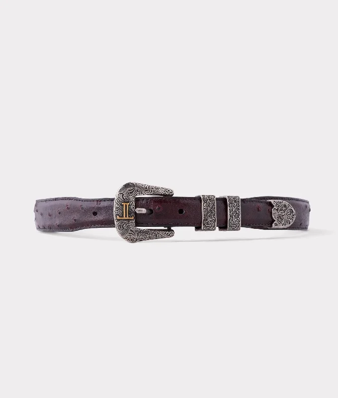 Full Quill Ostrich Tapered :: Black Cherry