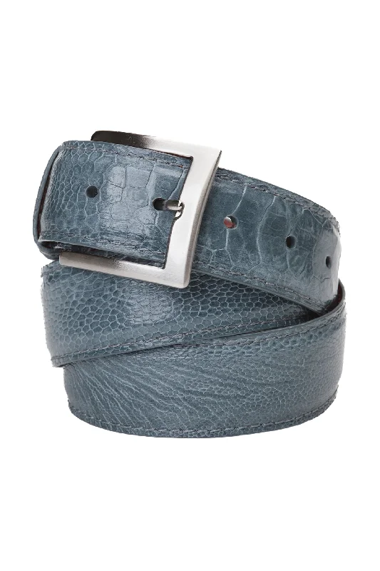 Grey Ostrich Shin Belt