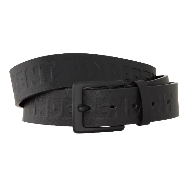 Independent Bar Logo Polyurethane Belt - Black