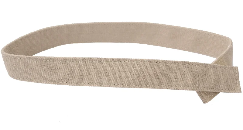 MYSELF BELTS - Khaki Canvas Print Easy Velcro Belt For Toddlers/Kids