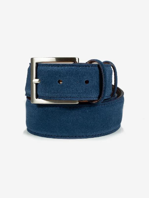 Suede Belt Blue