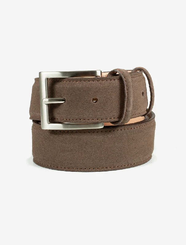 Suede Belt Chestnut