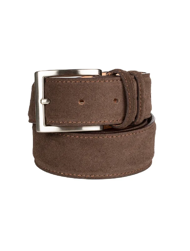 Suede Belt Chestnut