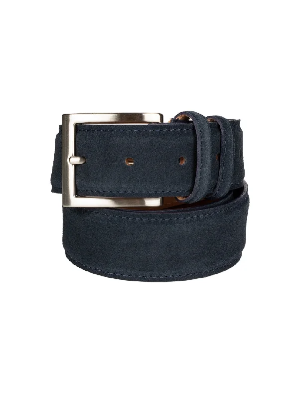 Suede Belt Navy