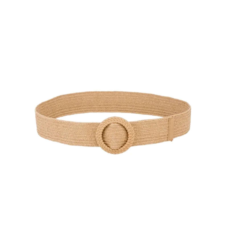 Raffia Circle Belt