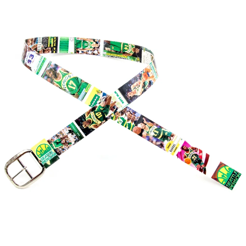 Seattle Supersonics Basketball Card Belt