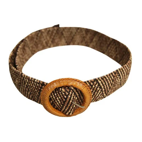 Solis Womens/Ladies Two Tone Rattan Stretch Belt