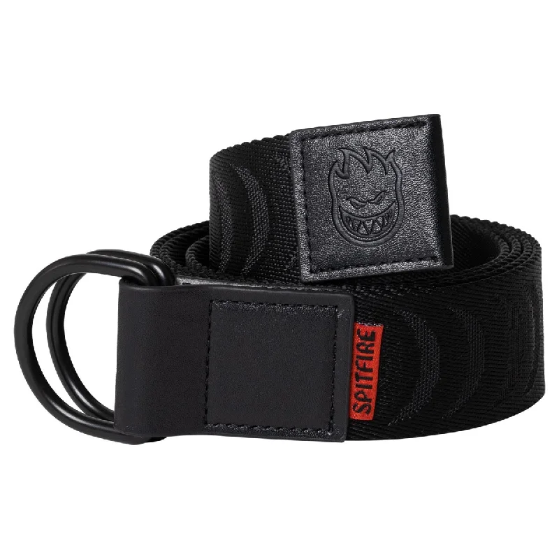 Spitfire Bighead Crescent D Ring Belt - Black