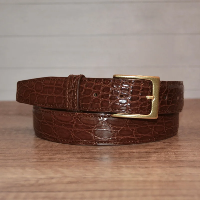 Full Skin Belt, Cognac Matte