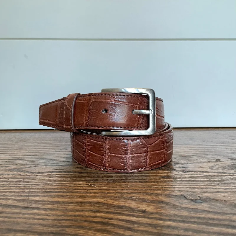 Full Skin Belt, Medium Matte Brown