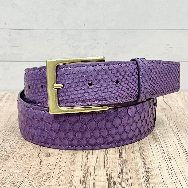 Full Skin Belt, Purple Python