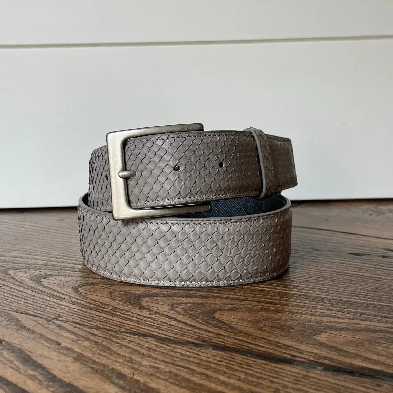 Full Skin Belt, Storm Front Matte Python