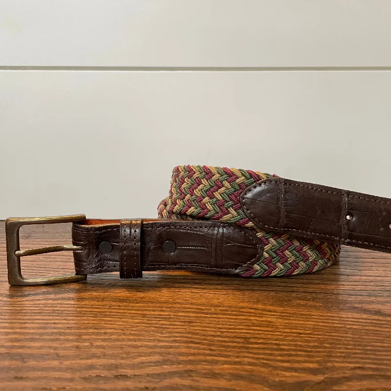 The Stretch Belt, Tan, Crimson, and Green