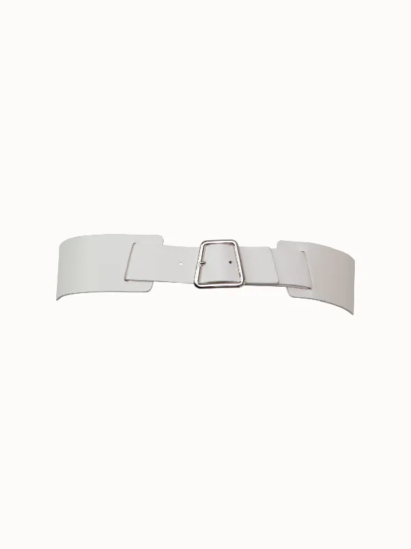 Trapezoid Buckle Leather Waist Belt