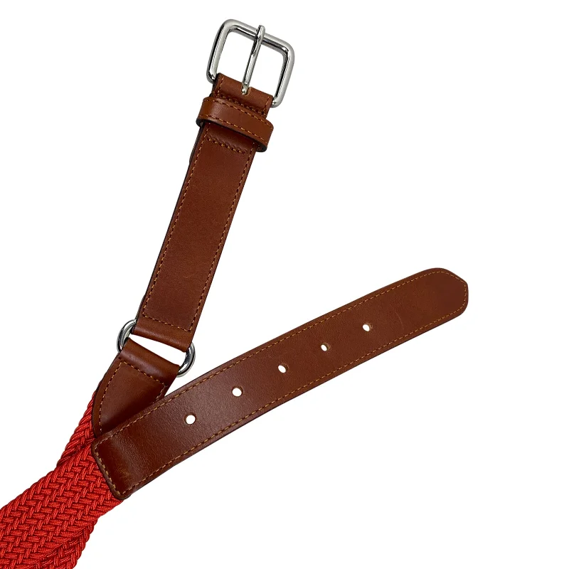 Vestrum 'Colonia' Elastic Belt in Orange/Hazelnut - 70 cm (27") Children"s S/M