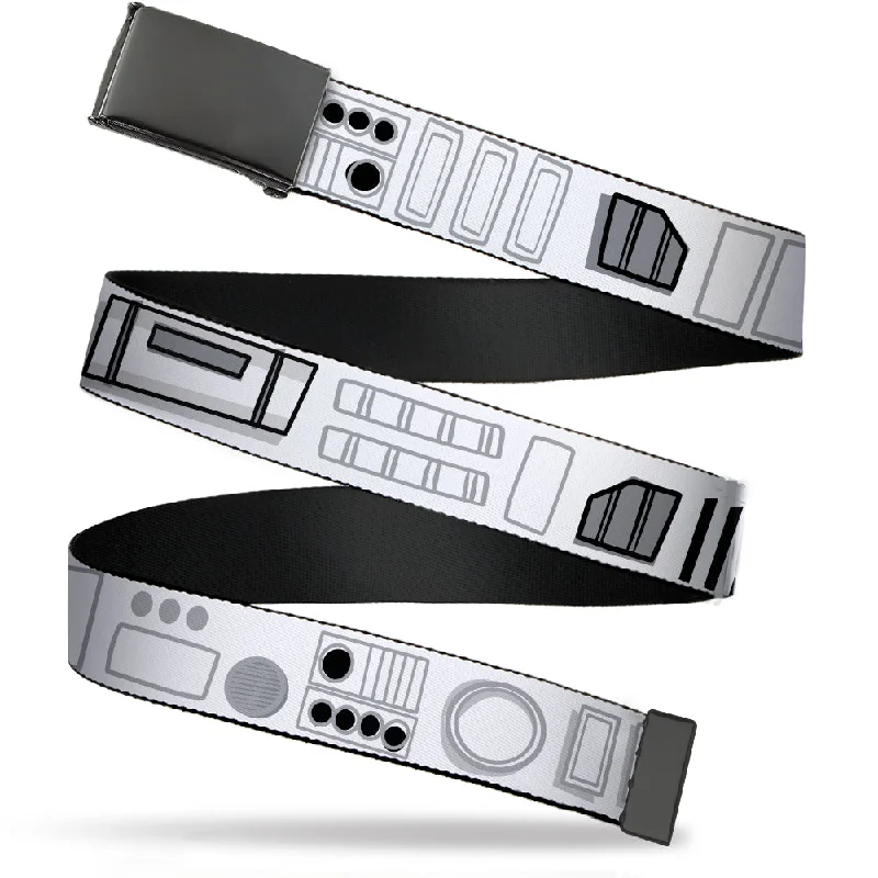 Web Belt Blank Black Buckle - Star Wars Stormtroopers Utility Belt2 Bounding White/Grays/Black Webbing