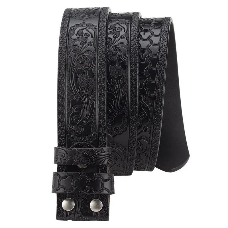 Western Belt Without Buckle 1.5" Wide with Snaps