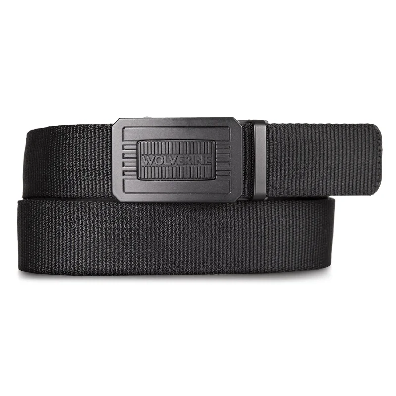 Wolverine Men's Ratchet Engraved Logo Buckle 1.5" Belt