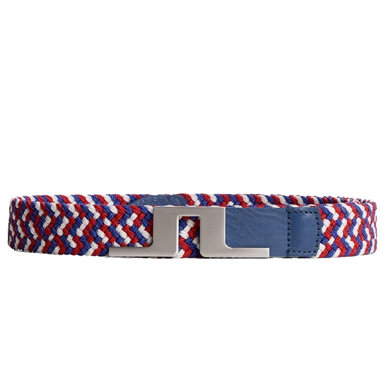 Womens Lykke Braided Elastic Belt US Golf Red - SU24