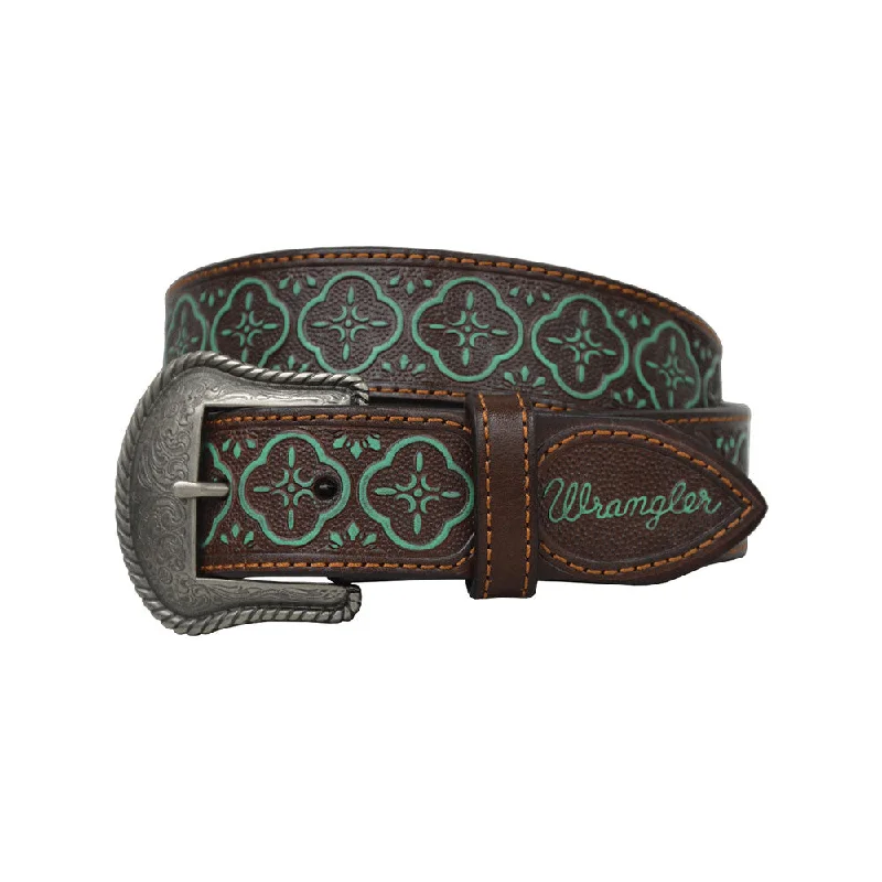 Wrangler Women's Marissa Belt - Coffee/Turquoise